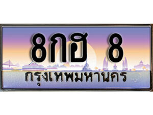 3. เลขทะเบียนรถ 8 ทะเบียนประมูล – 8กฮ 8 จากกรมขนส่ง