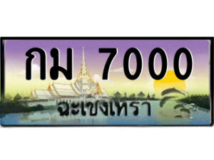 2.ป้ายทะเบียนรถ กม 7000 เลขประมูลฉะเชิงเทรา